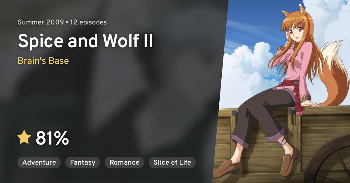 Crunchyroll Adds 'Spice & Wolf II' Anime Streaming