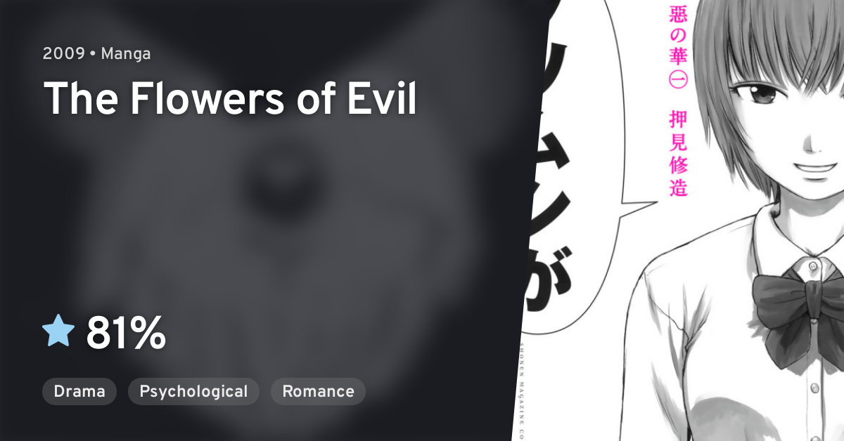 Aku no Hana, 惡の華, The Flowers of Evil, As Flores