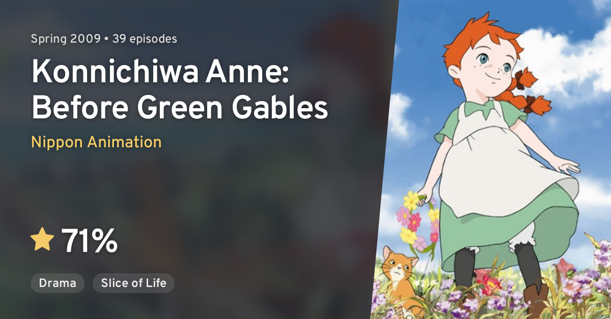 Konnichiwa Anne Before Green Gables Anilist