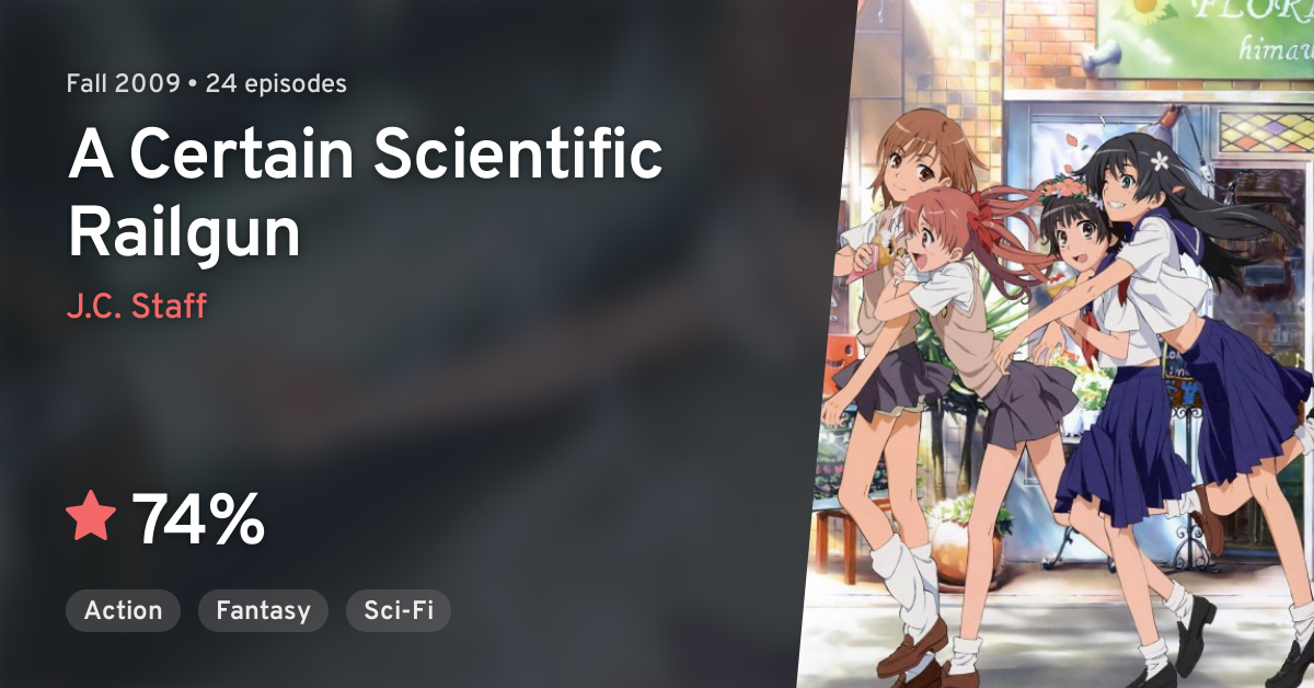 A Certain Scientific Railgun anime watch order