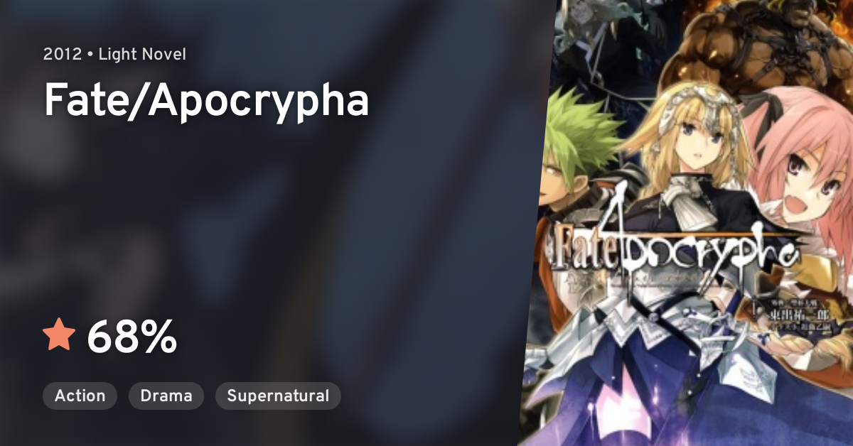 Fate/Apocrypha  Site oficial da Netflix