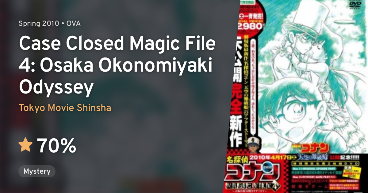 Meitantei Conan Magic File 4 Osaka Okonomiyaki Odyssey Case Closed Magic File 4 Osaka Okonomiyaki Odyssey Anilist