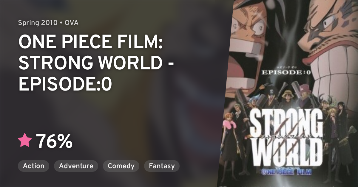 ONE PIECE FILM: STRONG WORLD - EPISODE:0 · AniList