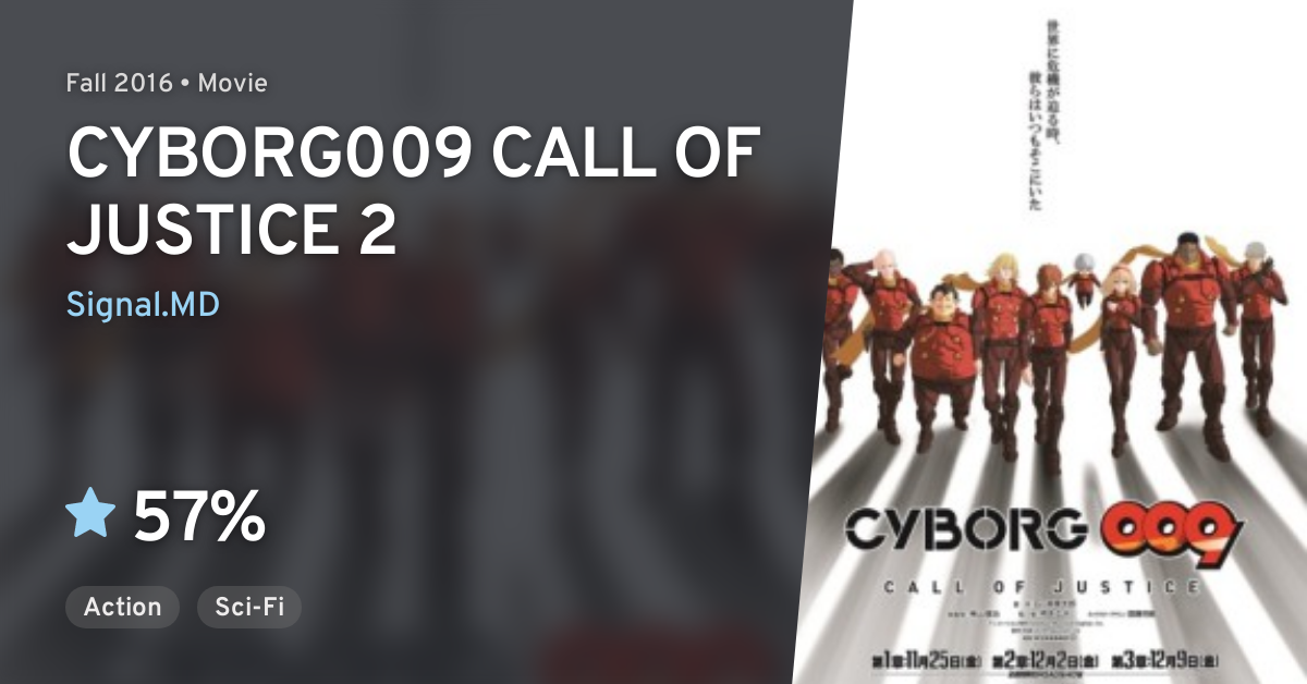 Cyborg009 Call Of Justice 2 Anilist