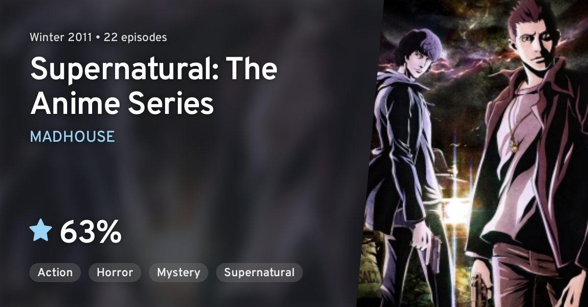 Supernatural The Animation Anilist