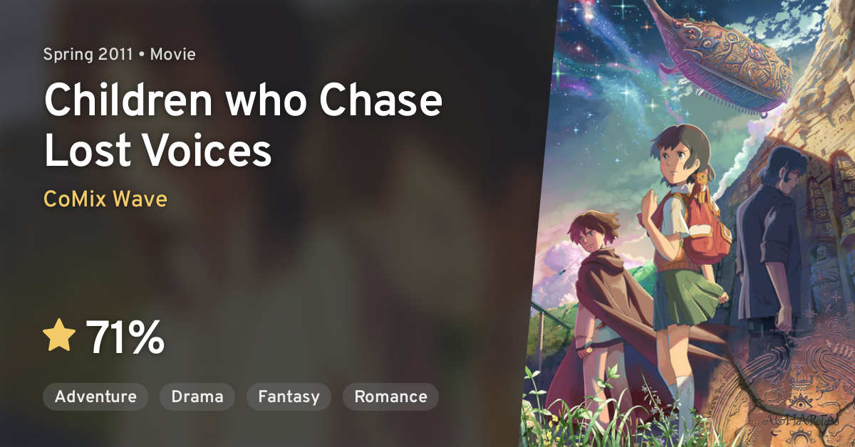 Hoshi wo Ou Kodomo (Children who Chase Lost Voices) · AniList