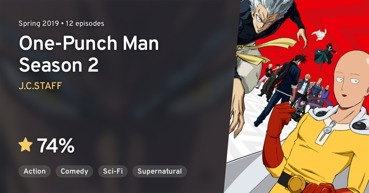 One-Punch Man 2 vai ter 12 episódios