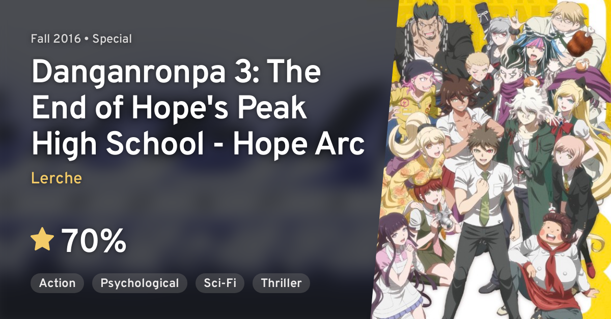 O site oficial do anime Danganronpa 3 revelou novidades > [PLG]