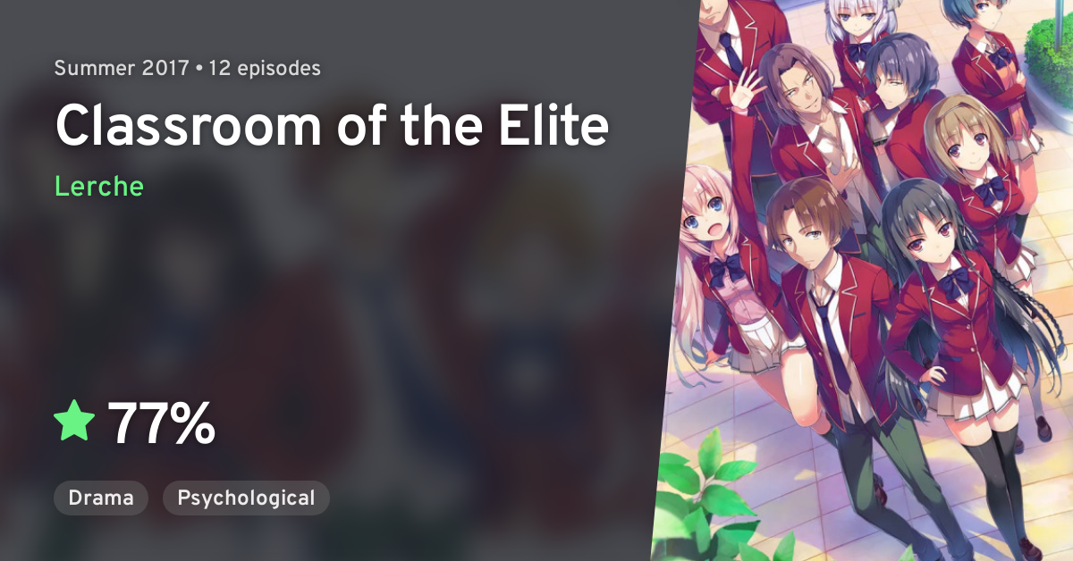 Anime Classroom of the Elite (Youkoso Jitsuryoku Shijou Shugi no
