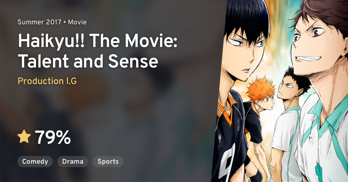 Watch Haikyuu!! Movie 3: Talent and Sense Anime Online