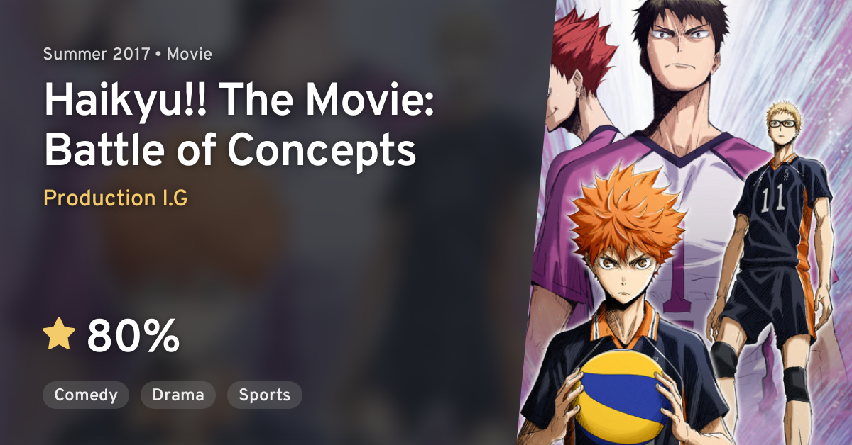 Filme compilação HAIKYU!! Concept no Tatakai ganha visual - Crunchyroll  Notícias