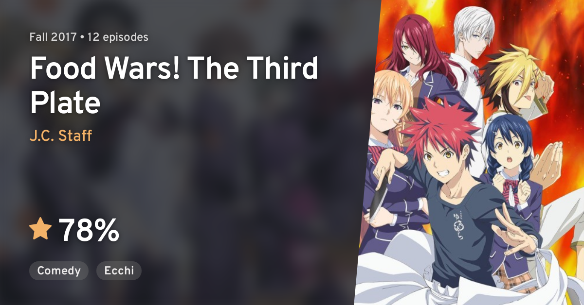 Food Wars! The Third Plate To Launch on Adult Swim's Toonami
