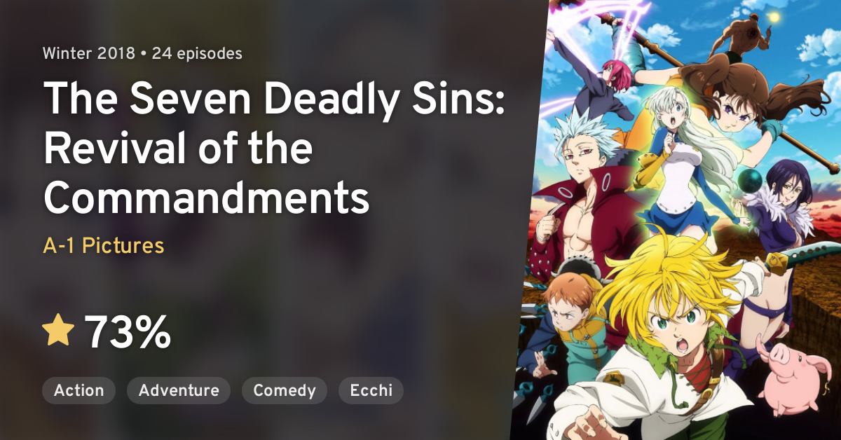 The Seven Deadly Sins, Nova temporada terá 24 episódios