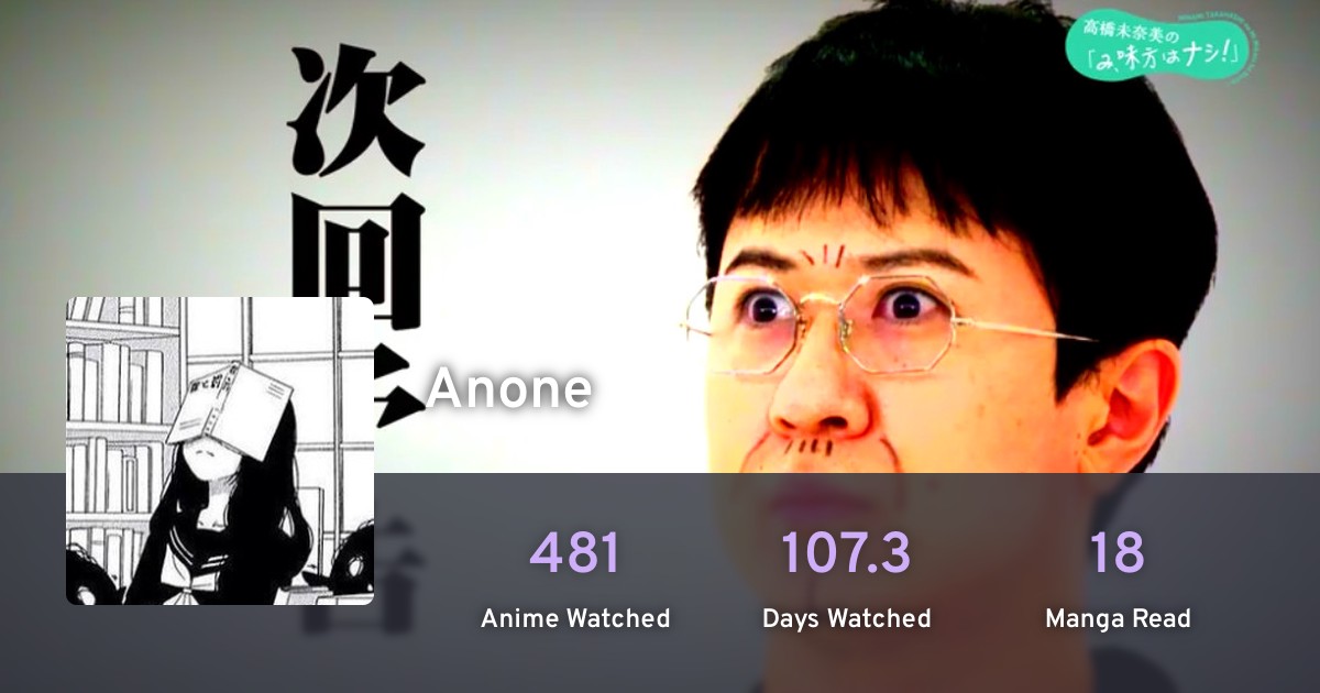 Anone S Profile Anilist