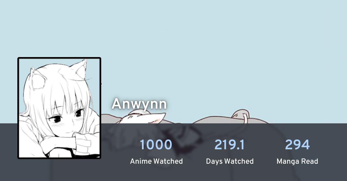 Anwynn S Anime List Anilist