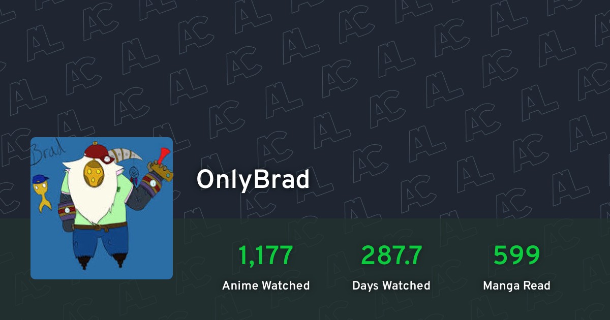 OnlyBrad's profile · AniList