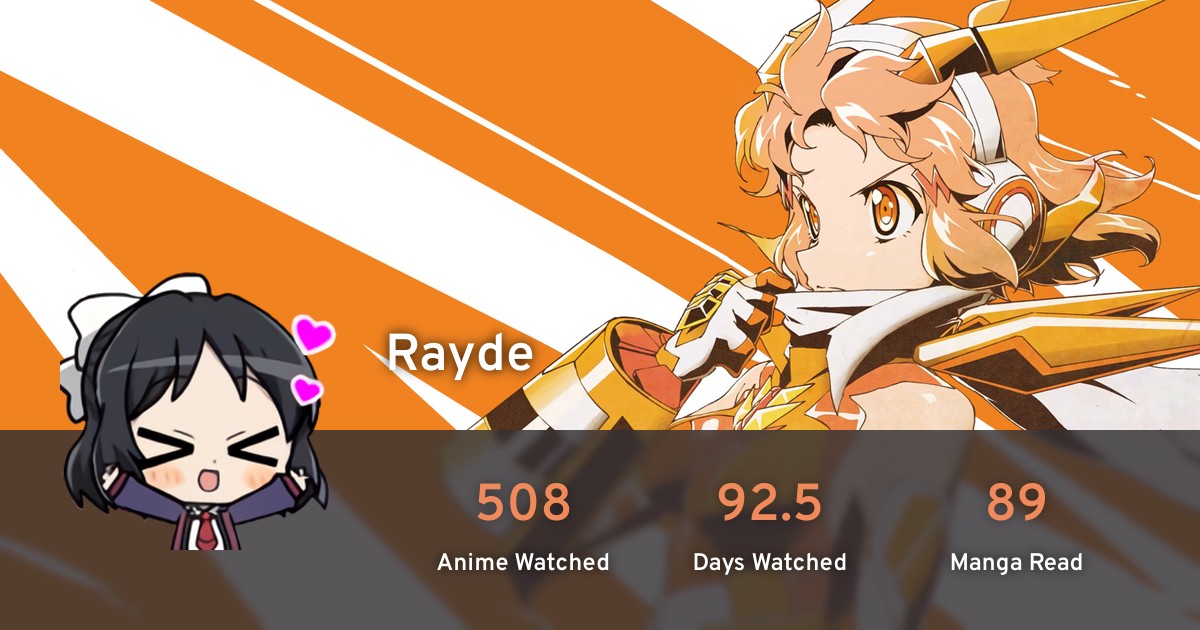 Rayde's anime list · AniList