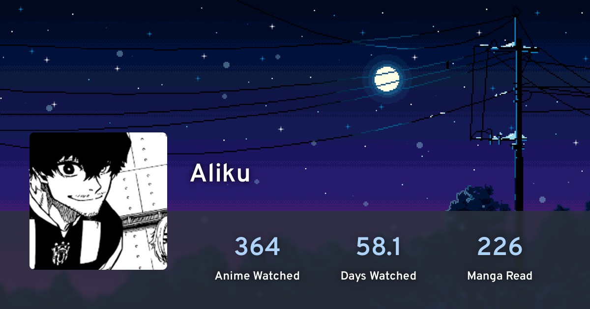 Aliku's profile · AniList