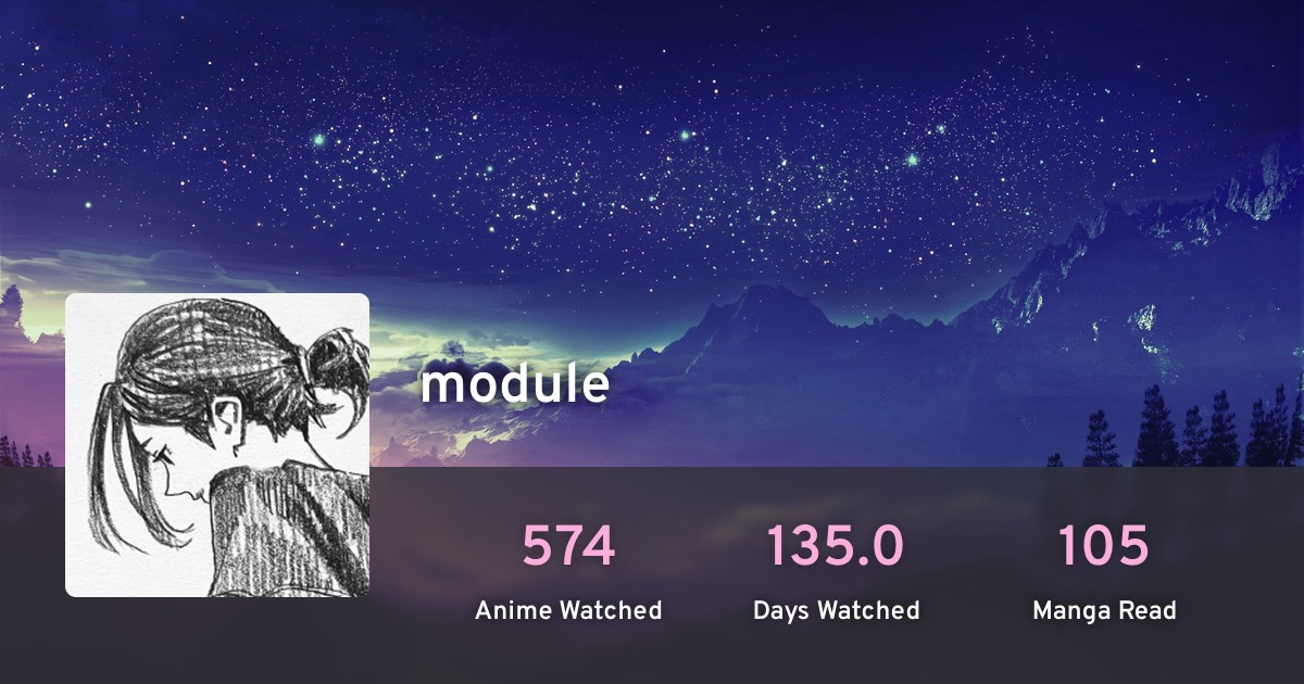 module's anime list · AniList