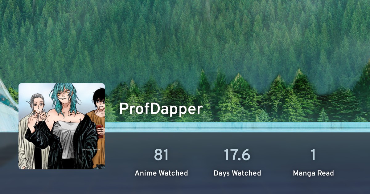 ProfDapper's profile · AniList