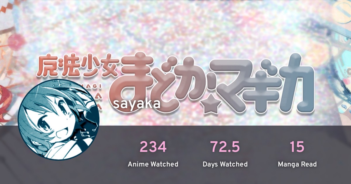 sayaka’s profile · AniList