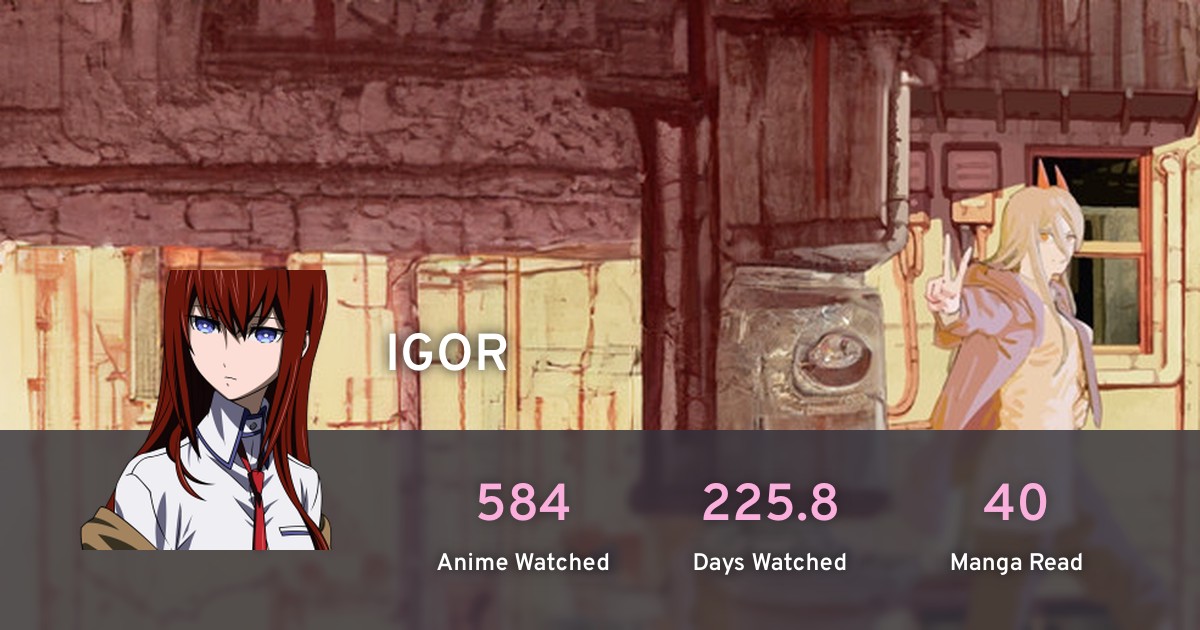 IGOR's profile · AniList