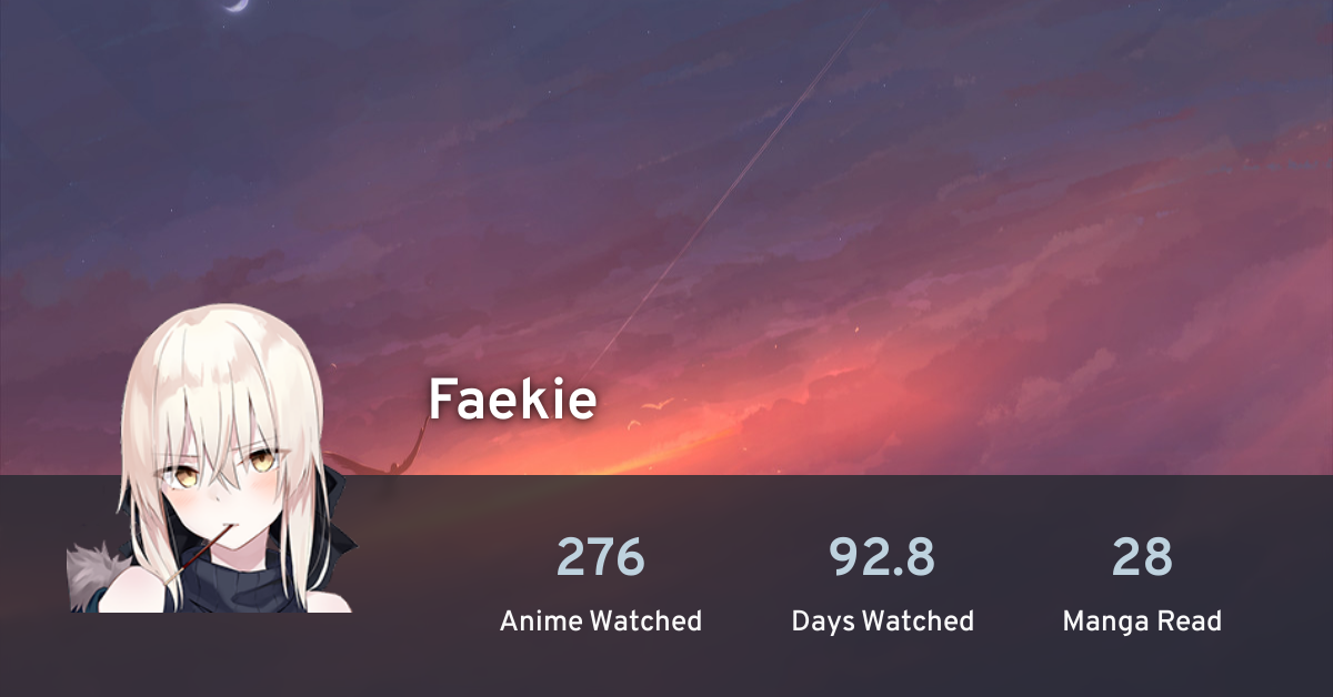 Faekie s profile anilist