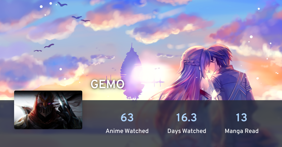 GEMO s anime list AniList