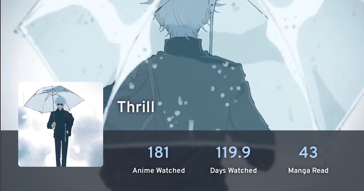 Thrill's profile · AniList