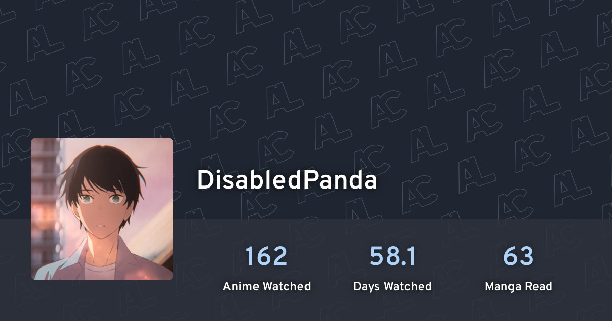 DisabledPanda's profile · AniList