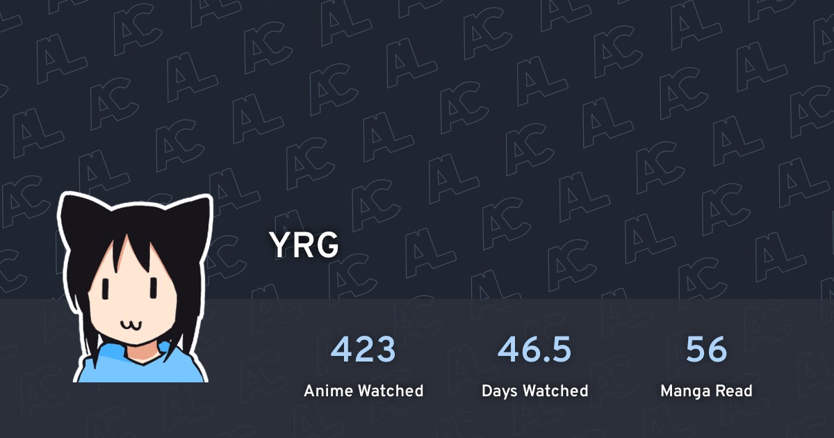 YRG's profile · AniList