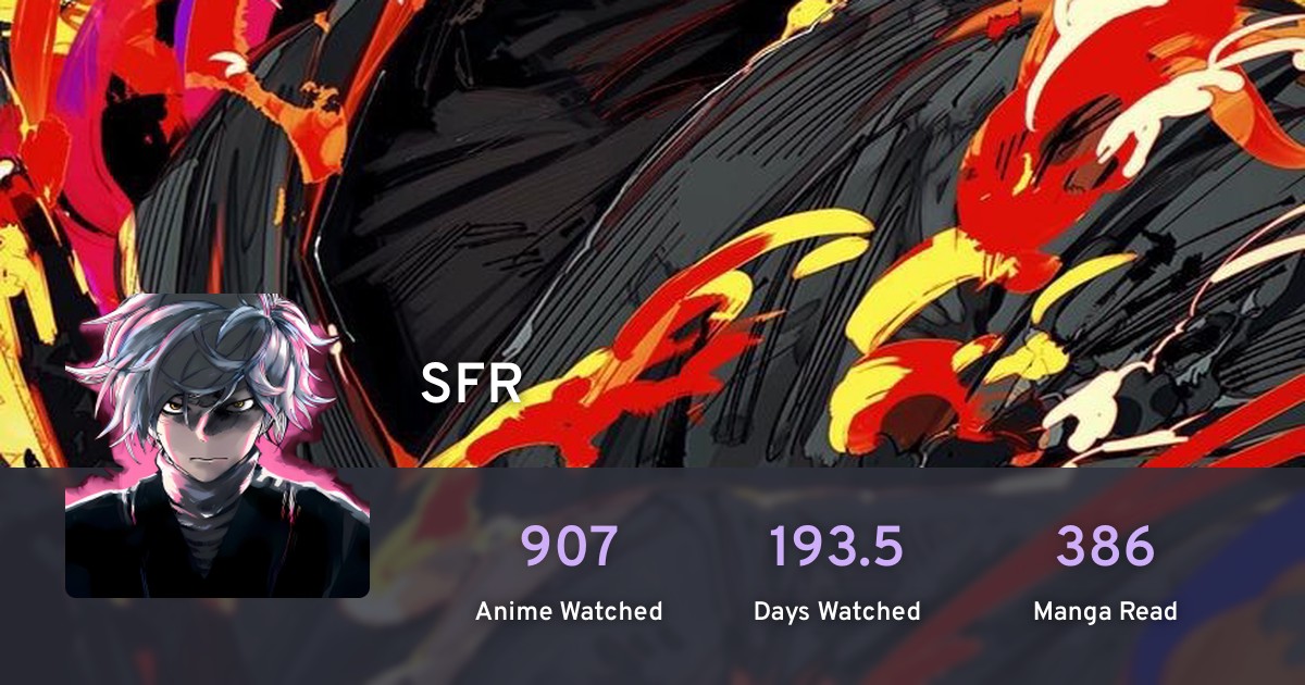 SFR's profile · AniList
