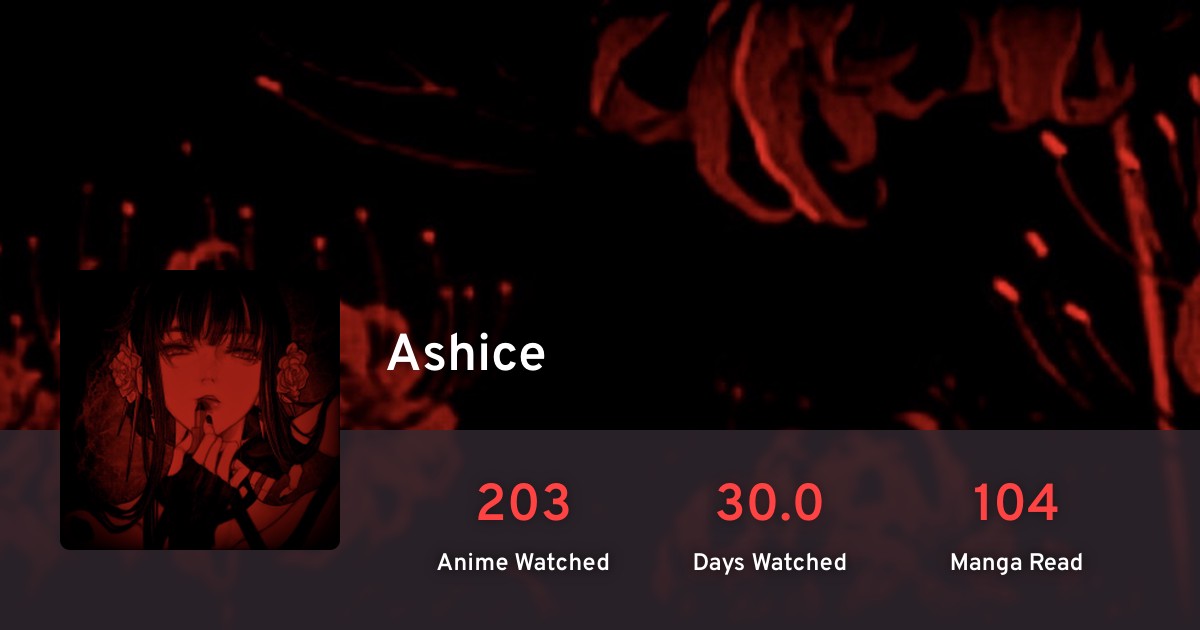 Ashice's profile · AniList