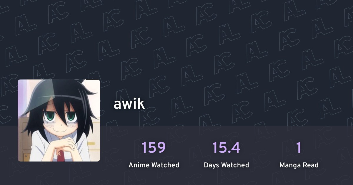 awik's profile · AniList
