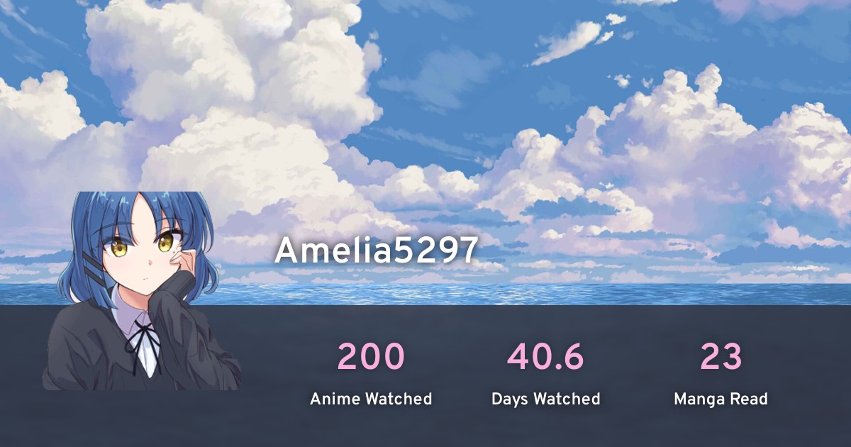 Amelia5297's profile · AniList