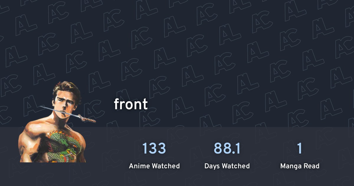 front's profile · AniList
