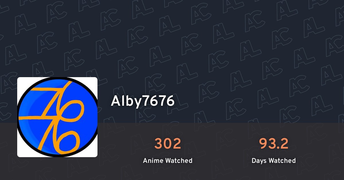 Alby7676 s profile anilist