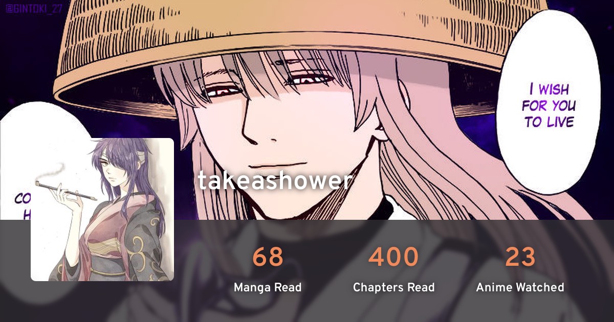 takeashower's profile · AniList