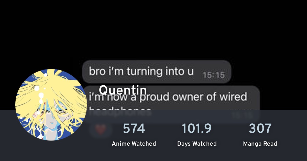 Quentin's profile · AniList