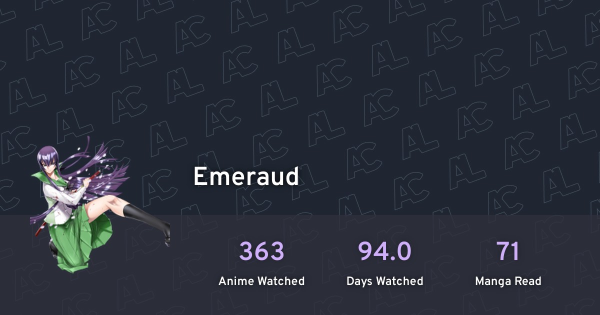 Emeraud's profile · AniList