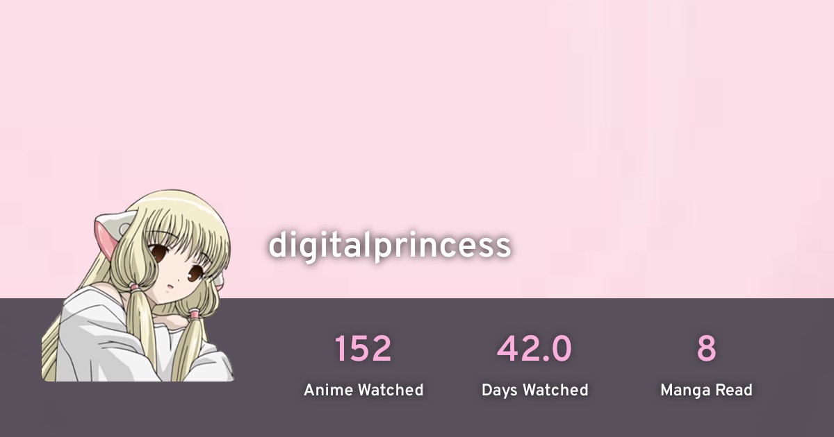 digitalprincess's profile · AniList