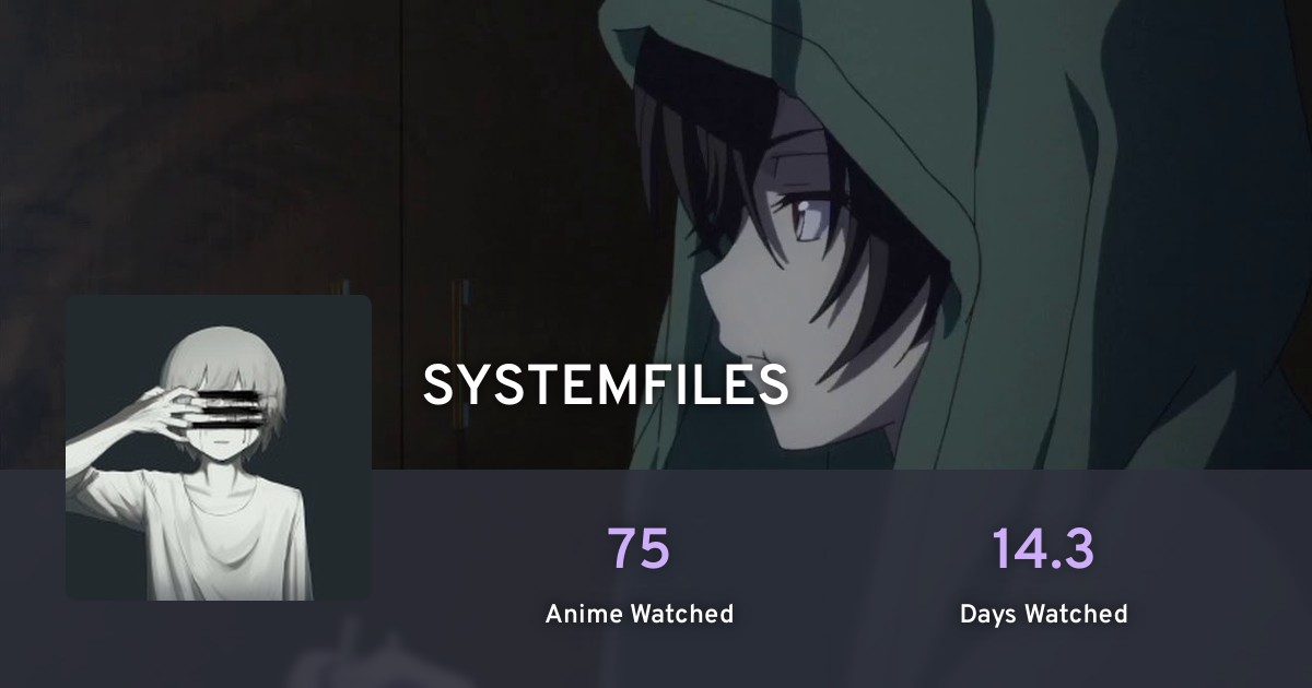SYSTEMFILES's anime list · AniList