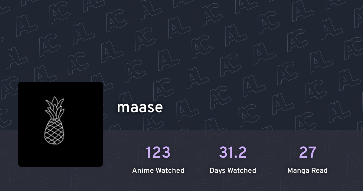 maase's profile · AniList
