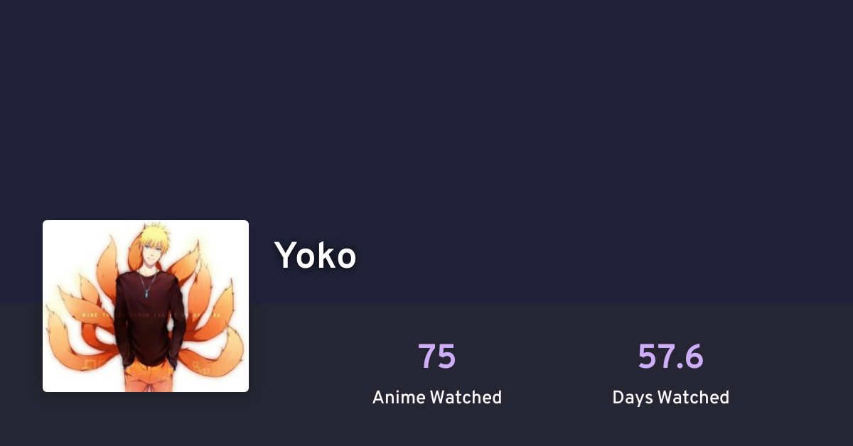 Yoko's profile · AniList