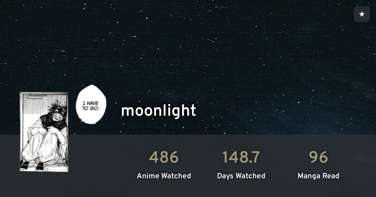 moonlight's profile · AniList