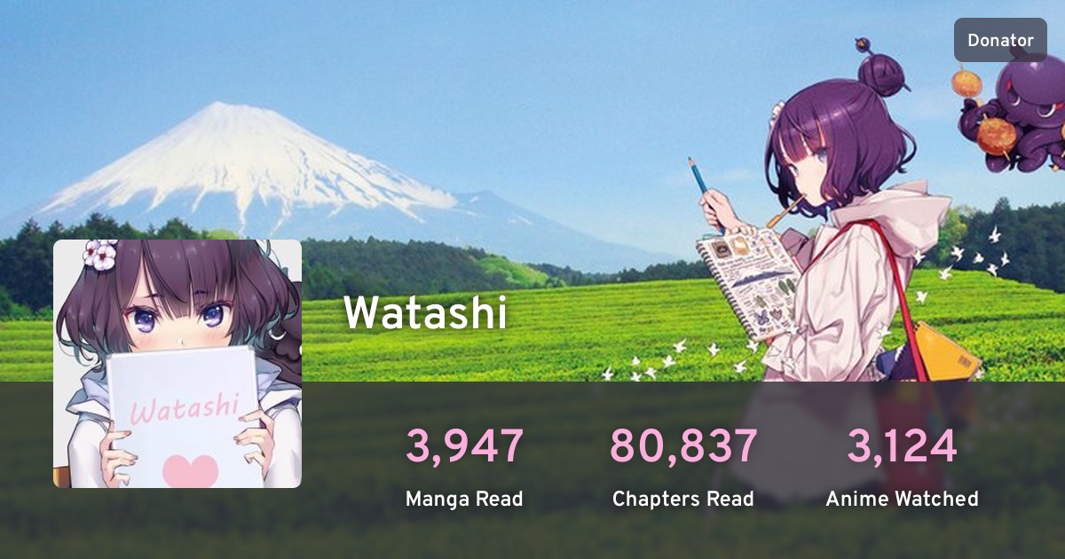 Watashi's profile · AniList